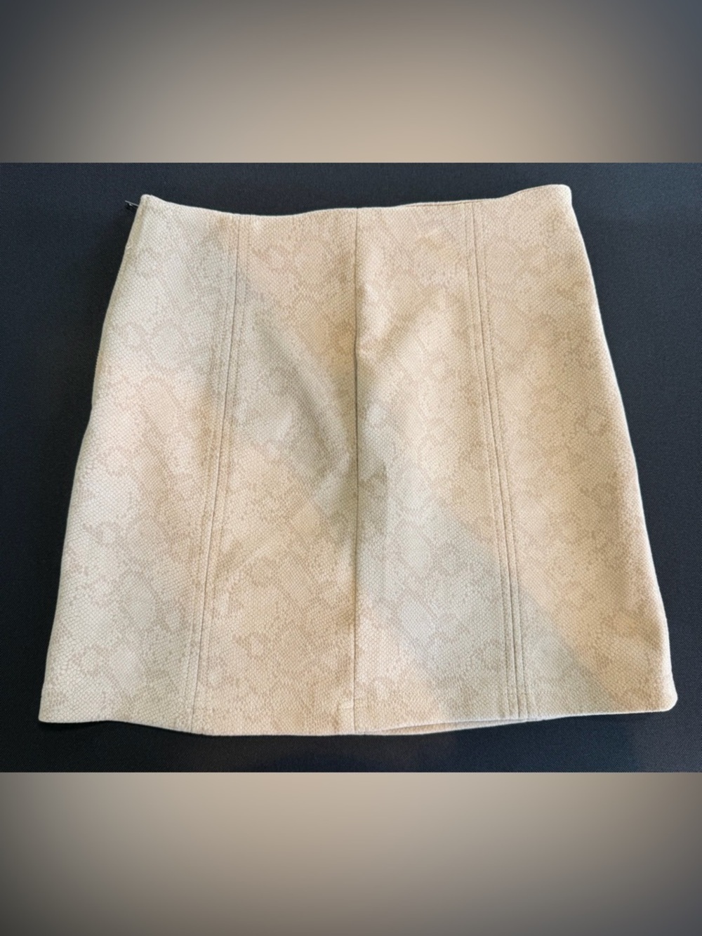 Altar'd State Cream Textured Mini Skirt - Size S